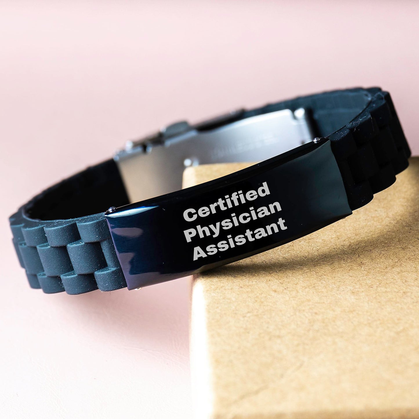 Certified Physician Assistant Gifts from Friends, Funny Glide lock Clasp Bracelet for Physician Assistant, Perfect Christmas Unique Gifts for Physician Assistant Men - Image 3