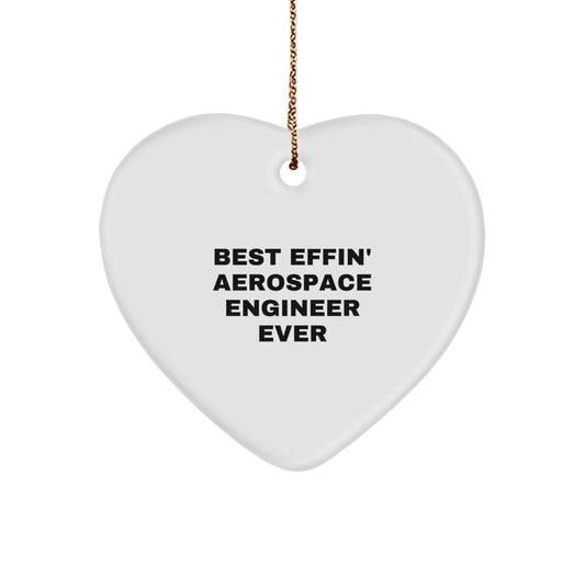 Aerospace Engineer Gifts, Funny Quote, Heart Ornament for Men, Gifts from Friends, Christmas Unique Gifts for Aerospace Engineer Him - Image 1