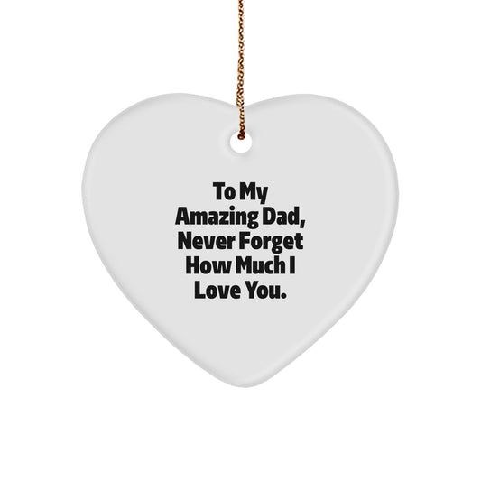 To My Amazing Dad, Heartfelt Christmas Unique Gift, Dad's Special Ornament, Gifts from Family - Image 1