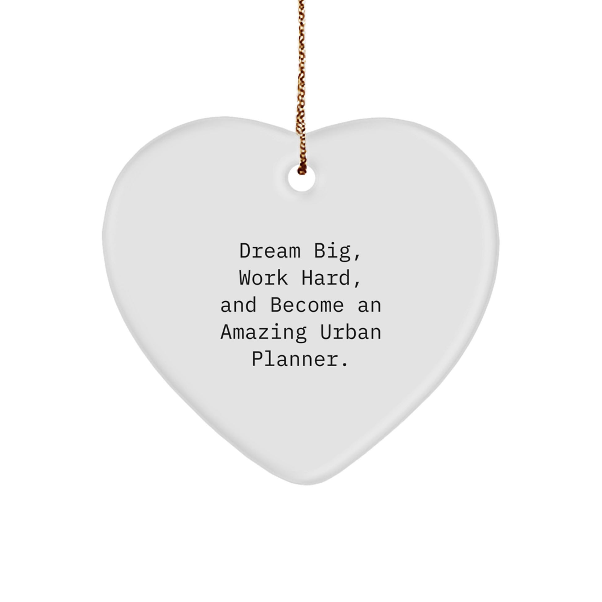 Urban Planner Gifts, Funny Quote Ornaments, Heart-Shaped MDF, Gifts from Friends for Urban Planner, Christmas Unique Gifts - Image 1