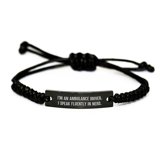 Ambulance Driver Gifts Funny Quote Rope Birthday Unique Gifts from Friends for Ambulance Driver - Image 1