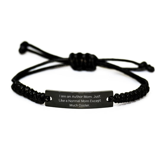 Author Mom Rope Bracelet Gifts from Men, Women, Family, Friends for Author, Christmas Unique Gifts - Image 1