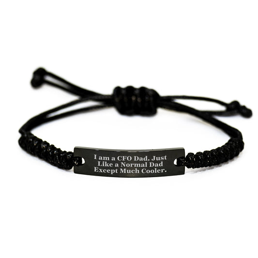 CFO Rope Bracelet Gifts for CFO - Men's Funny Quote Rope - 'I Am A Cfo Dad' Rope Band Unique Christmas Unique Gifts for CFO, Men, Family - Image 1