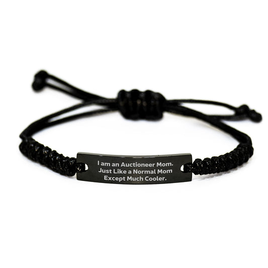 Auctioneer Mom's Funny Rope Bracelet Gifts from Friends to Family at Christmas - Image 1