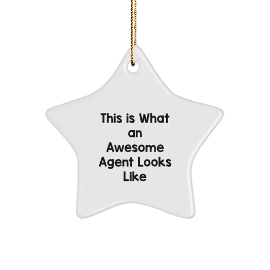 Awesome Agent Star Ornament Gifts for Christmas from Friends - Image 1