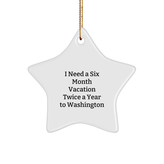 Washington Star Ornament Gifts from Men to Friends and Family for Christmas - Image 1