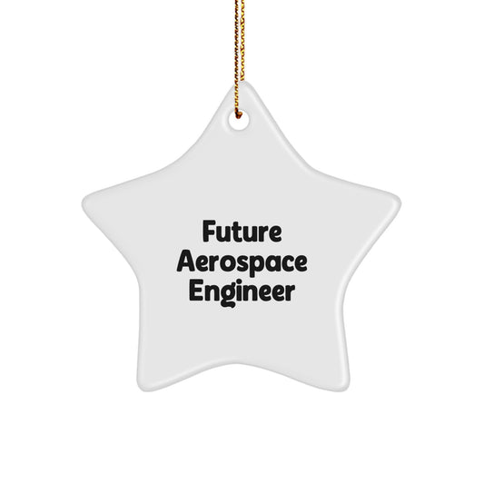 Aerospace Engineer Gifts, Future Stars Shining Bright, Funny Inspirational Quote Star Ornament, Gifts from Friends, Family, Coworkers, for Him, Her, Christmas Unique Presents - Image 1